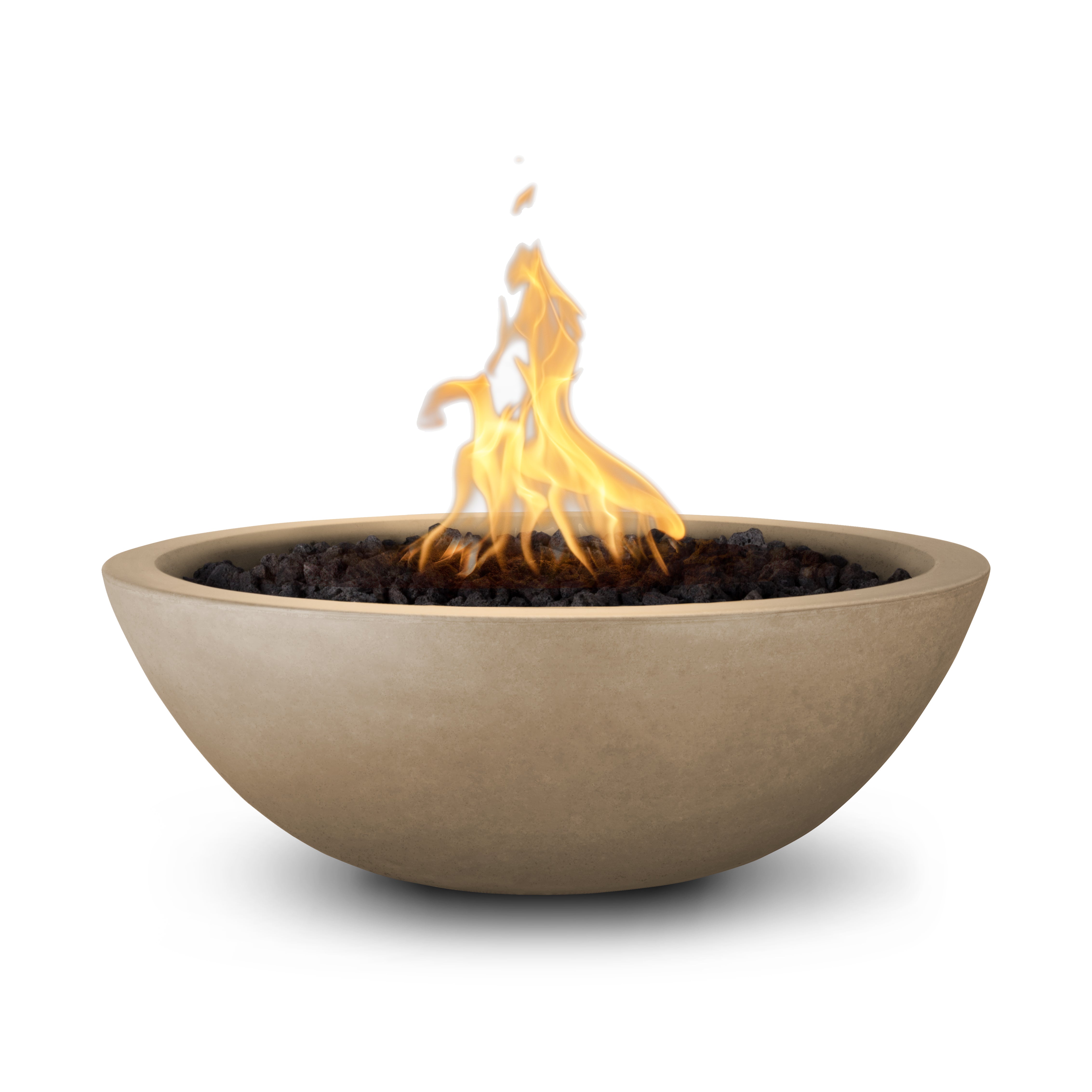 The Outdoor Plus Sedona Fire Bowl - Narrow Ledge - GFRC Concrete