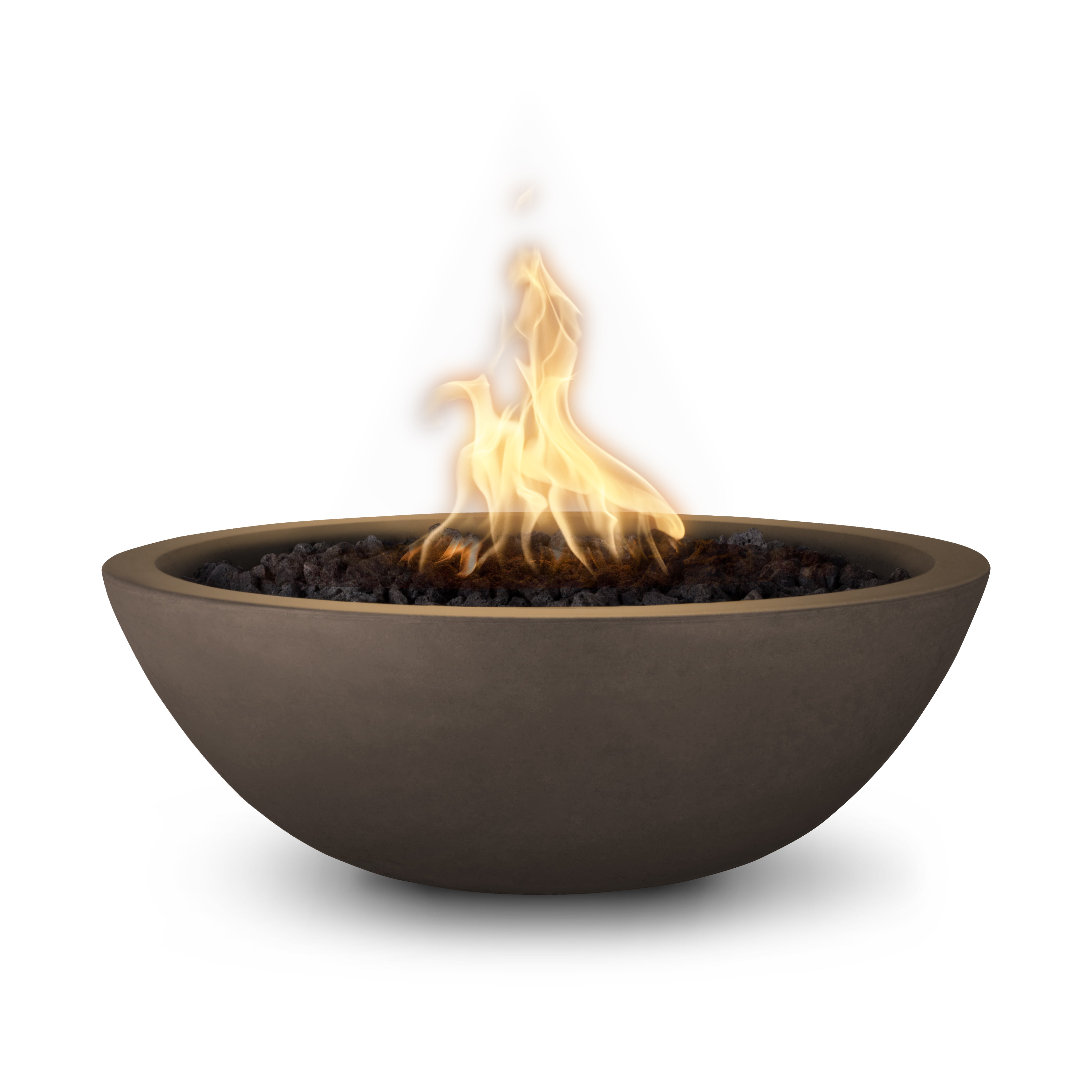 The Outdoor Plus Sedona Fire Bowl - Narrow Ledge - GFRC Concrete