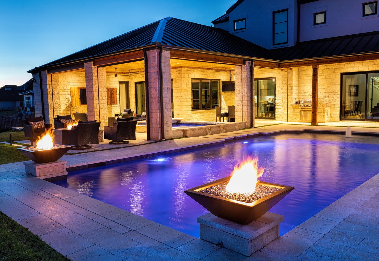 The Outdoor Plus Maya Fire Bowl - GFRC Concrete
