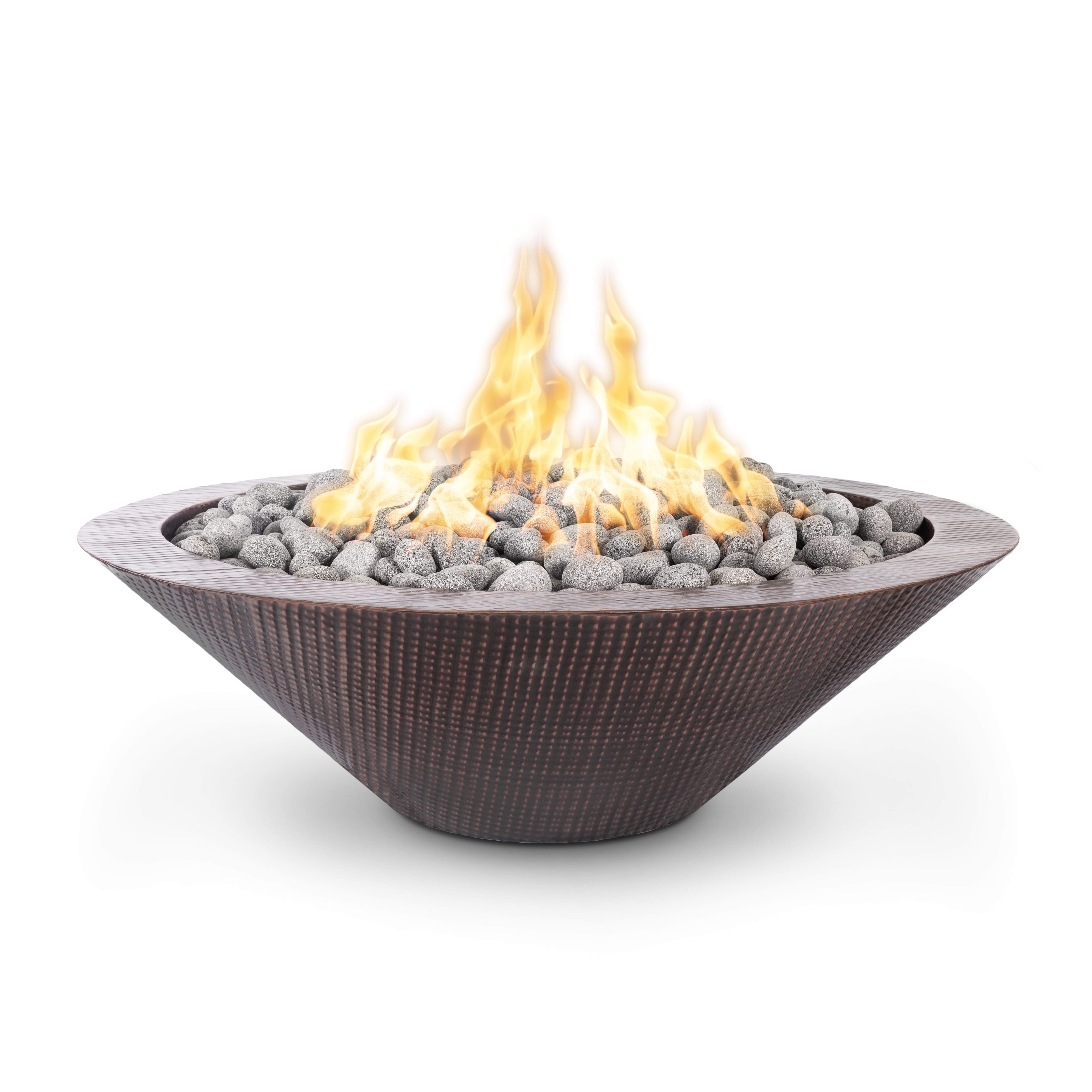 The Outdoor Plus Cazo Hammered Patina Copper Fire Bowl