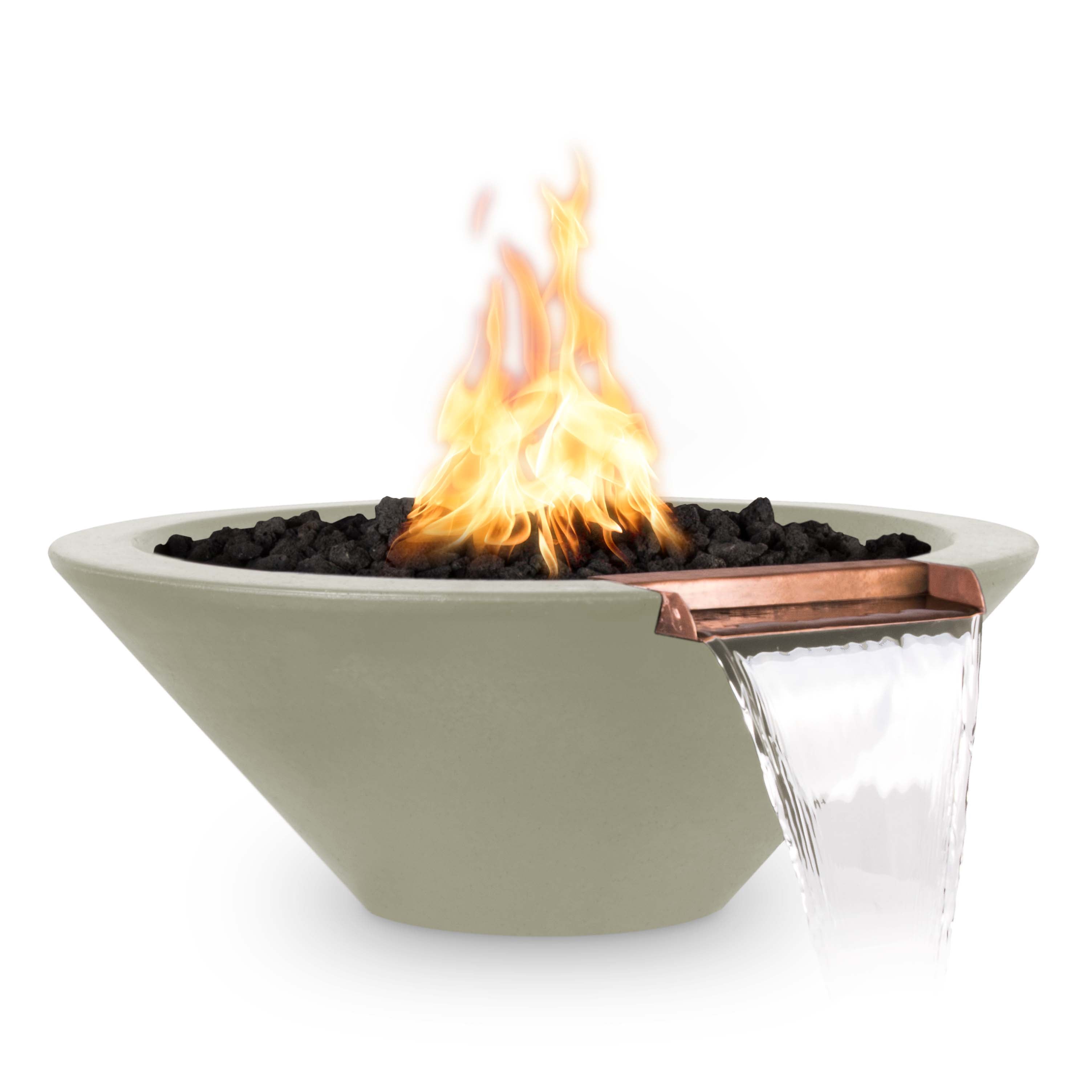 The Outdoor Plus Cazo Fire & Water Bowl - GFRC  Concrete