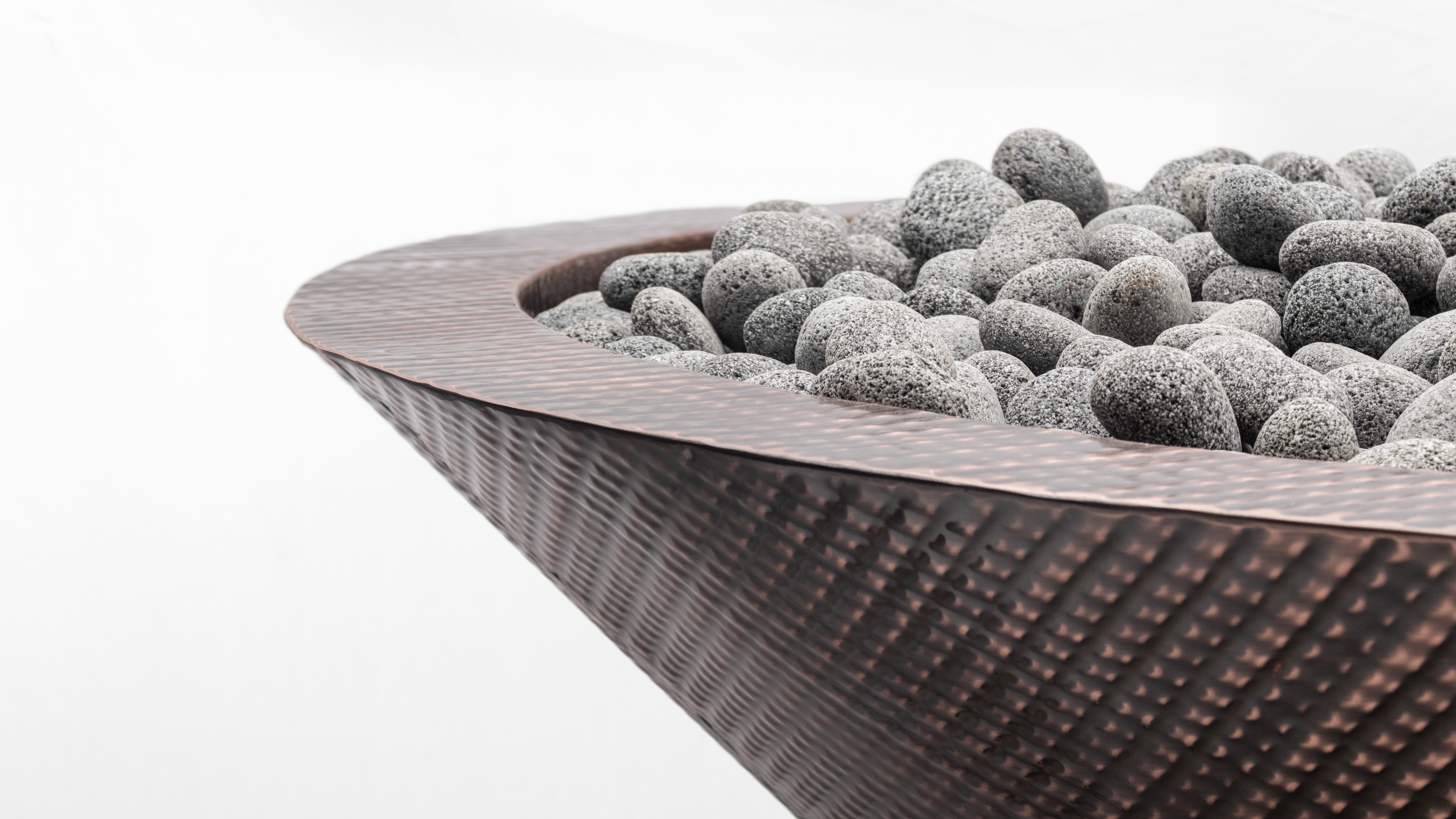 The Outdoor Plus Cazo Hammered Patina Copper Fire Bowl