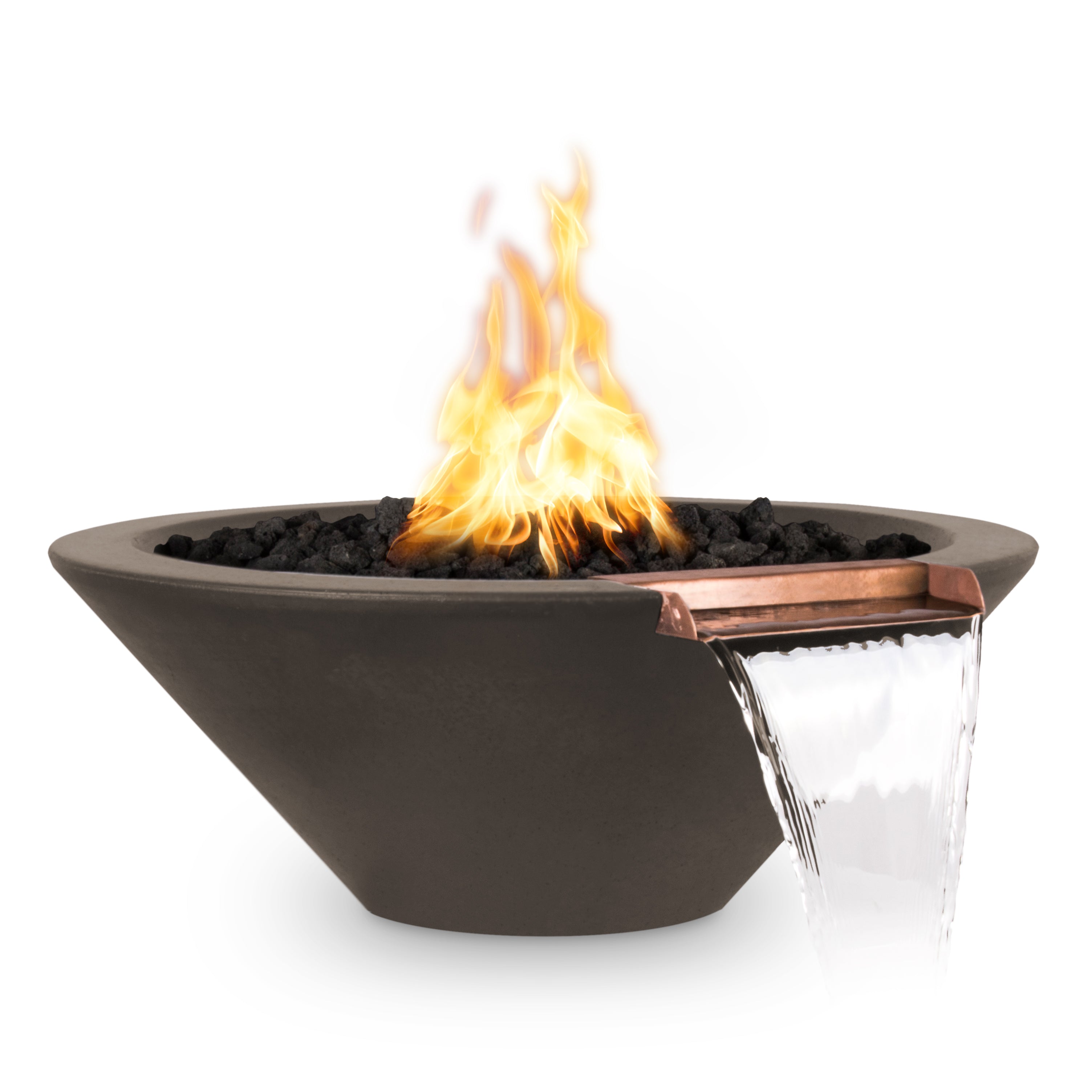 The Outdoor Plus Cazo Fire & Water Bowl - GFRC  Concrete