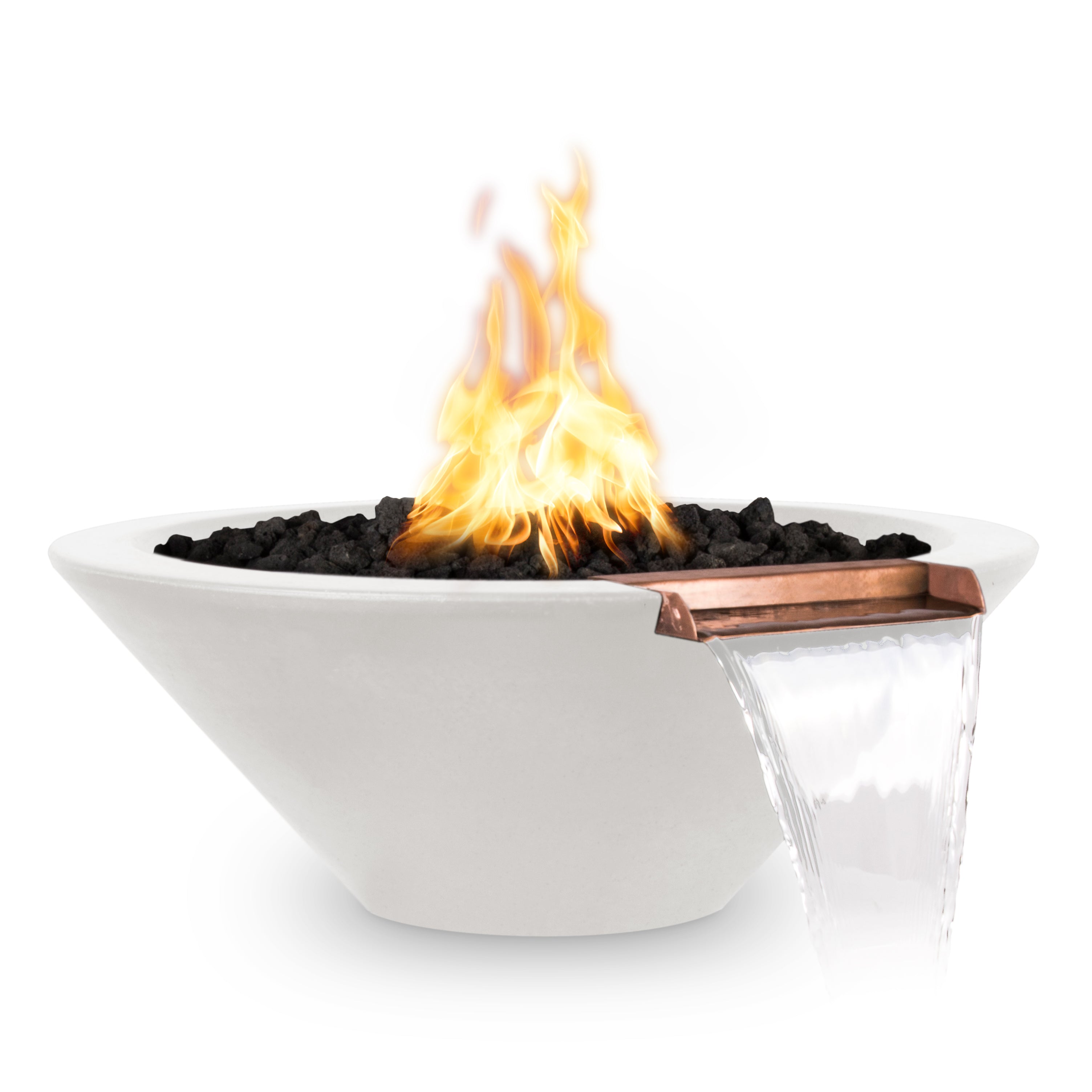 The Outdoor Plus Cazo Fire & Water Bowl - GFRC  Concrete