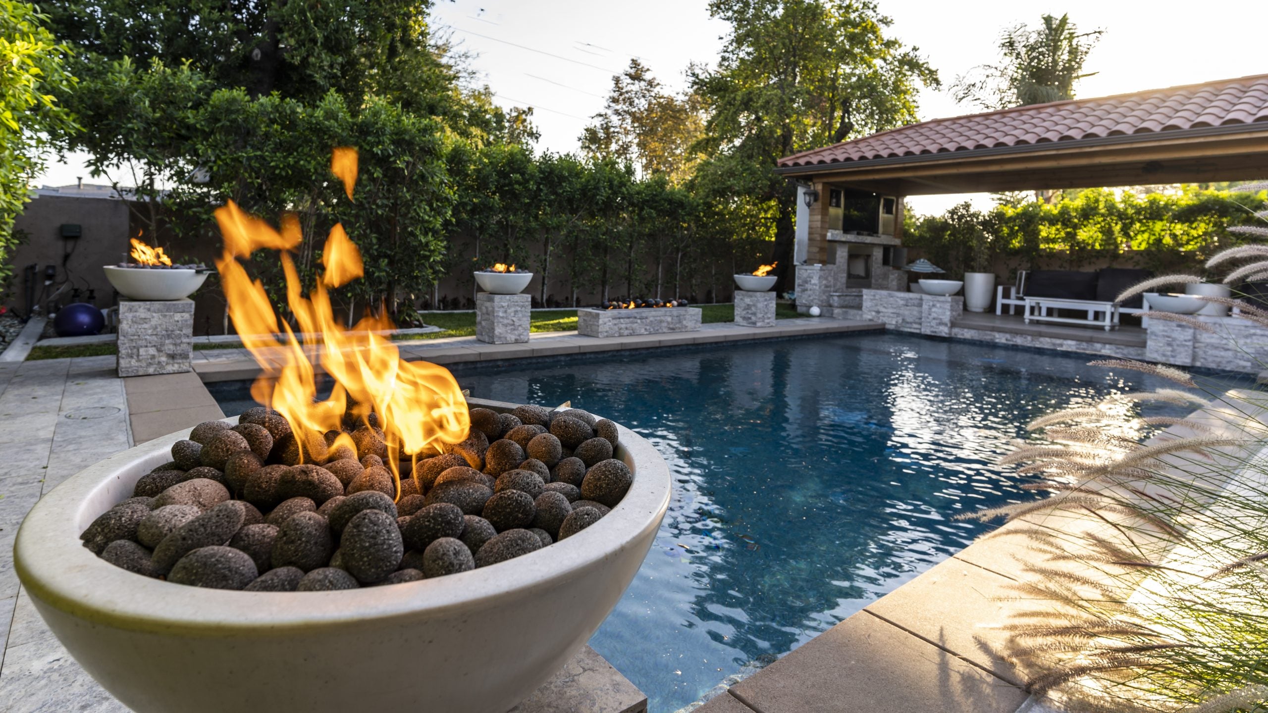 The Outdoor Plus Sedona Fire Bowl - Narrow Ledge - GFRC  Concrete
