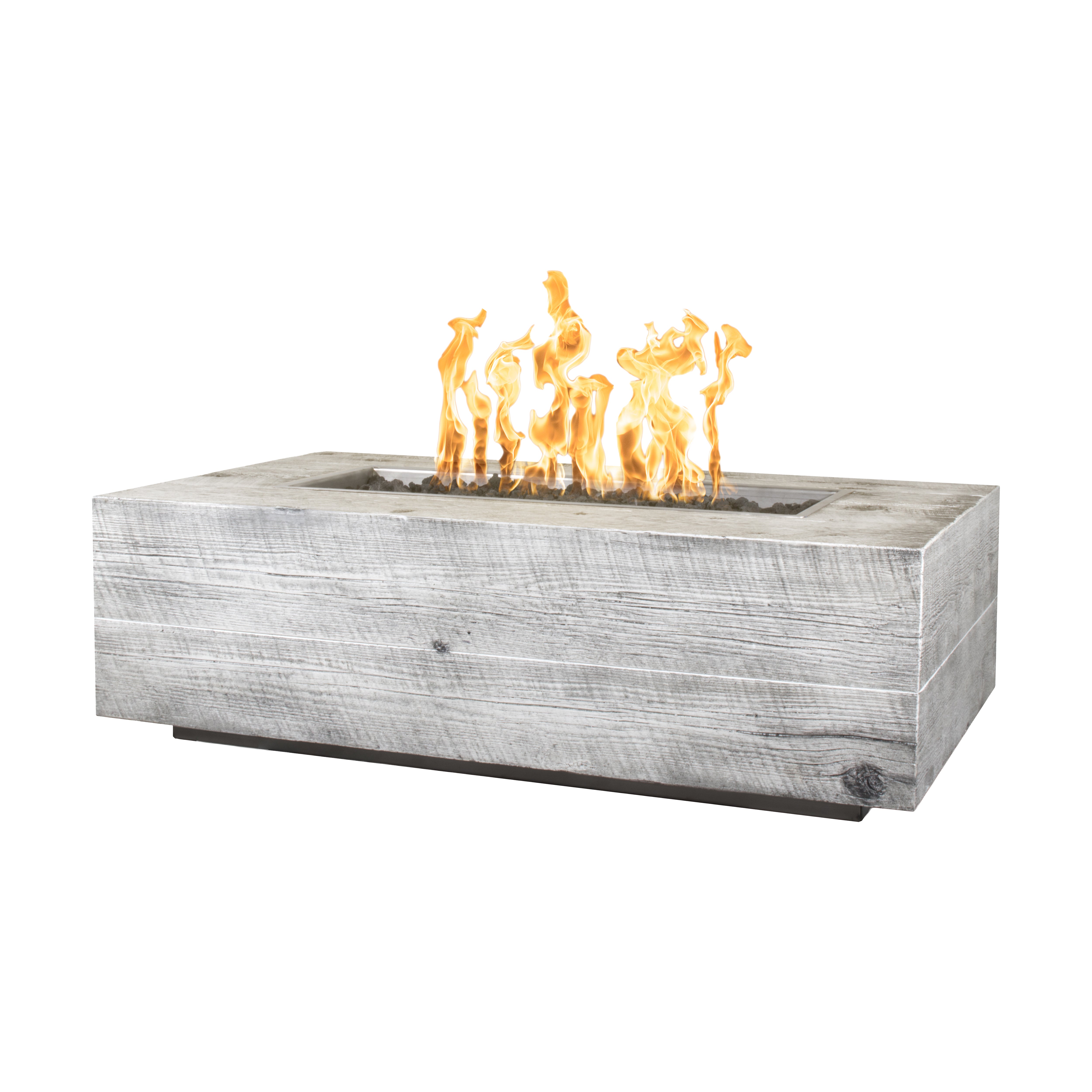 The Outdoor Plus Coronado Fire Pit GFRC Woodgrain
