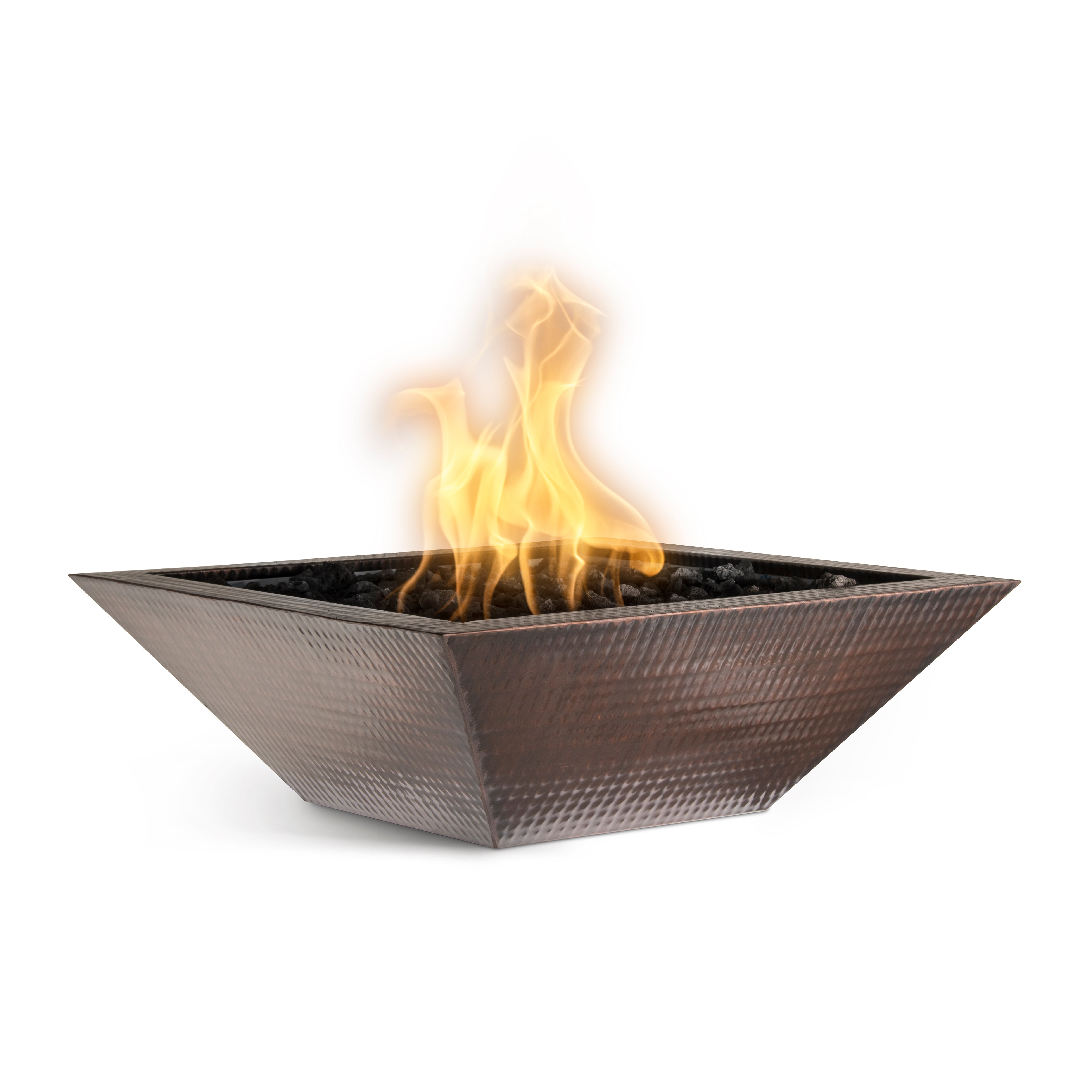 The Outdoor Plus Maya Fire Bowl Hammered Patina Copper